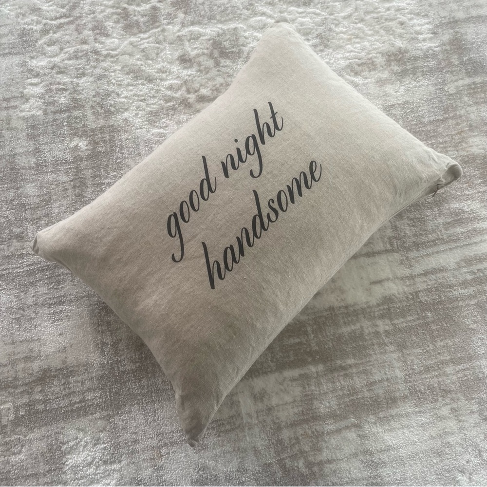 NEW Linen Decorative Pillow For Him